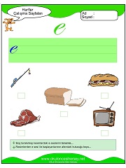 E Sesi Çalışma Sayfaları